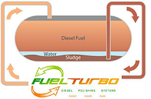 Diesel fuel polishing process