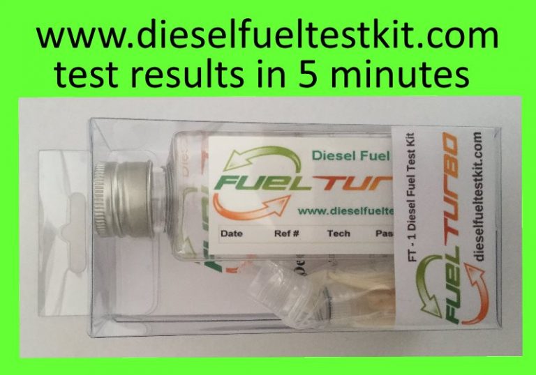 diesel fuel test kit water and bacteria